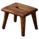 Wabi Sabi stool in solid pine, handmade by a Danish cabinetmaker, 1960s.
