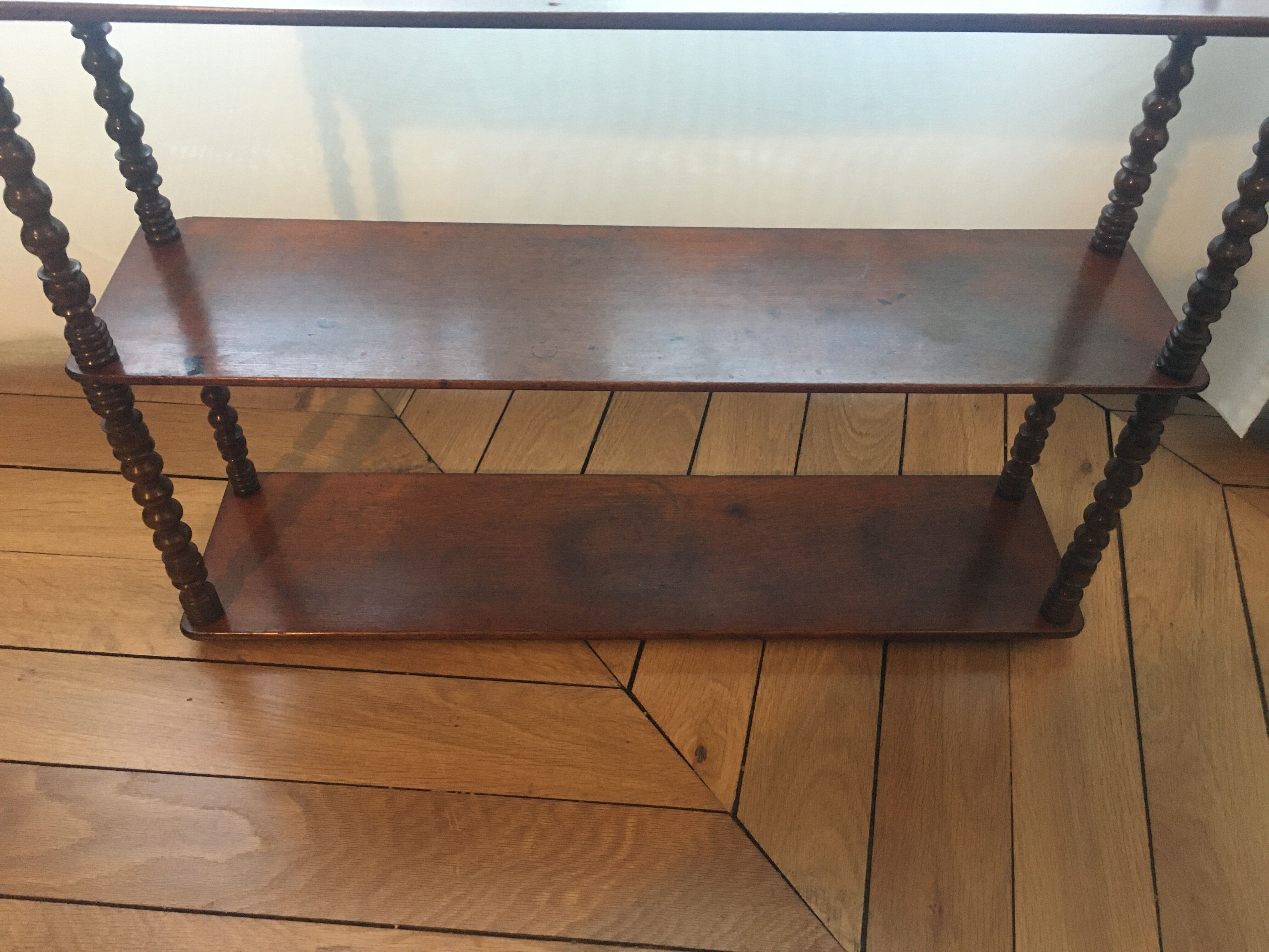 Old mahogany shelf