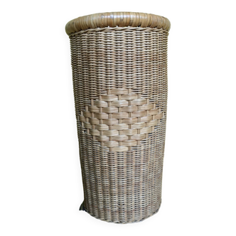 Ceramic wicker umbrella stand