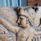 18th century carved wooden pediment