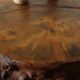 Side table, low brutalist tree stump.