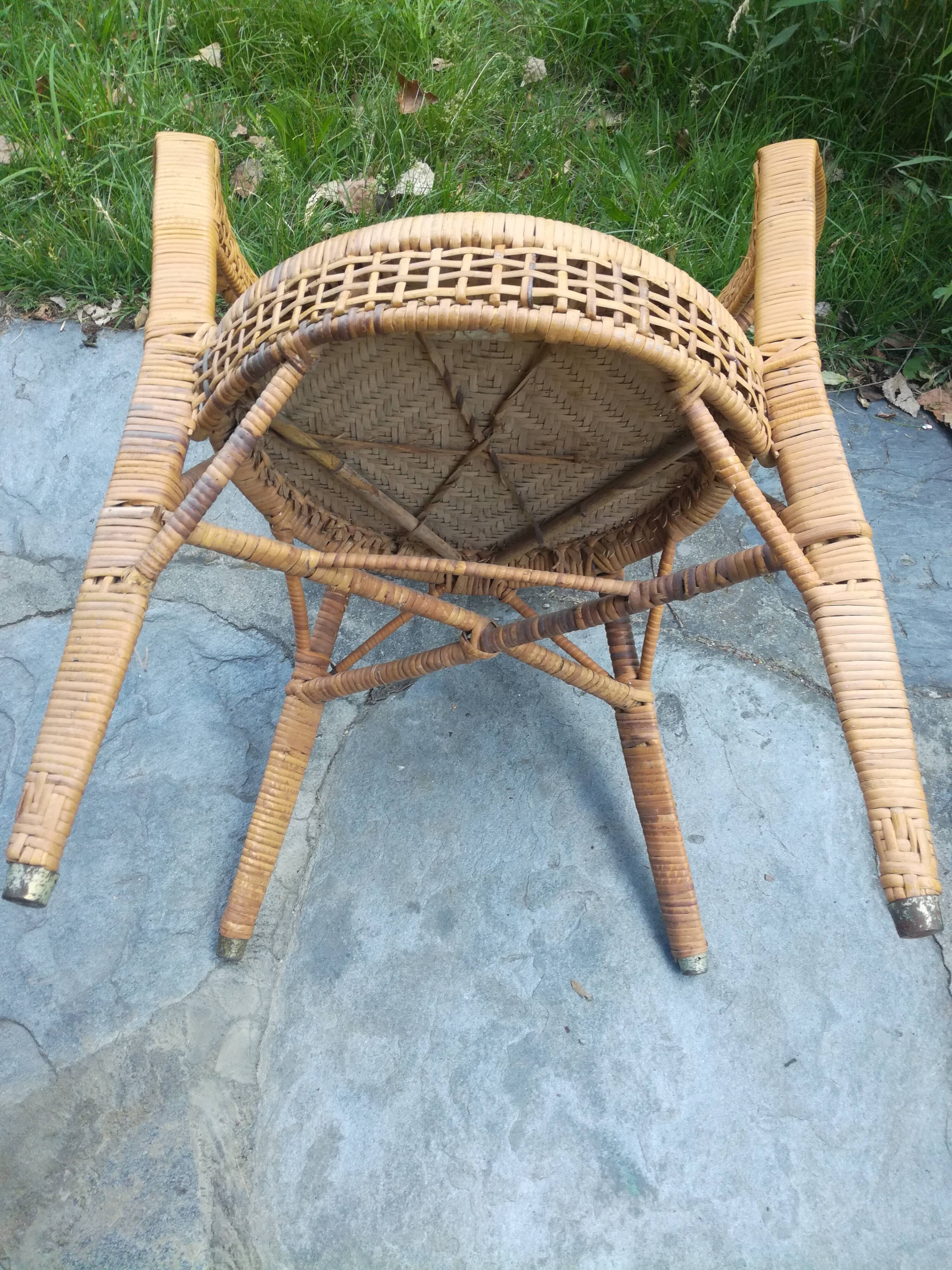 Rattan armchair