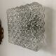 Vintage square molded glass ceiling light