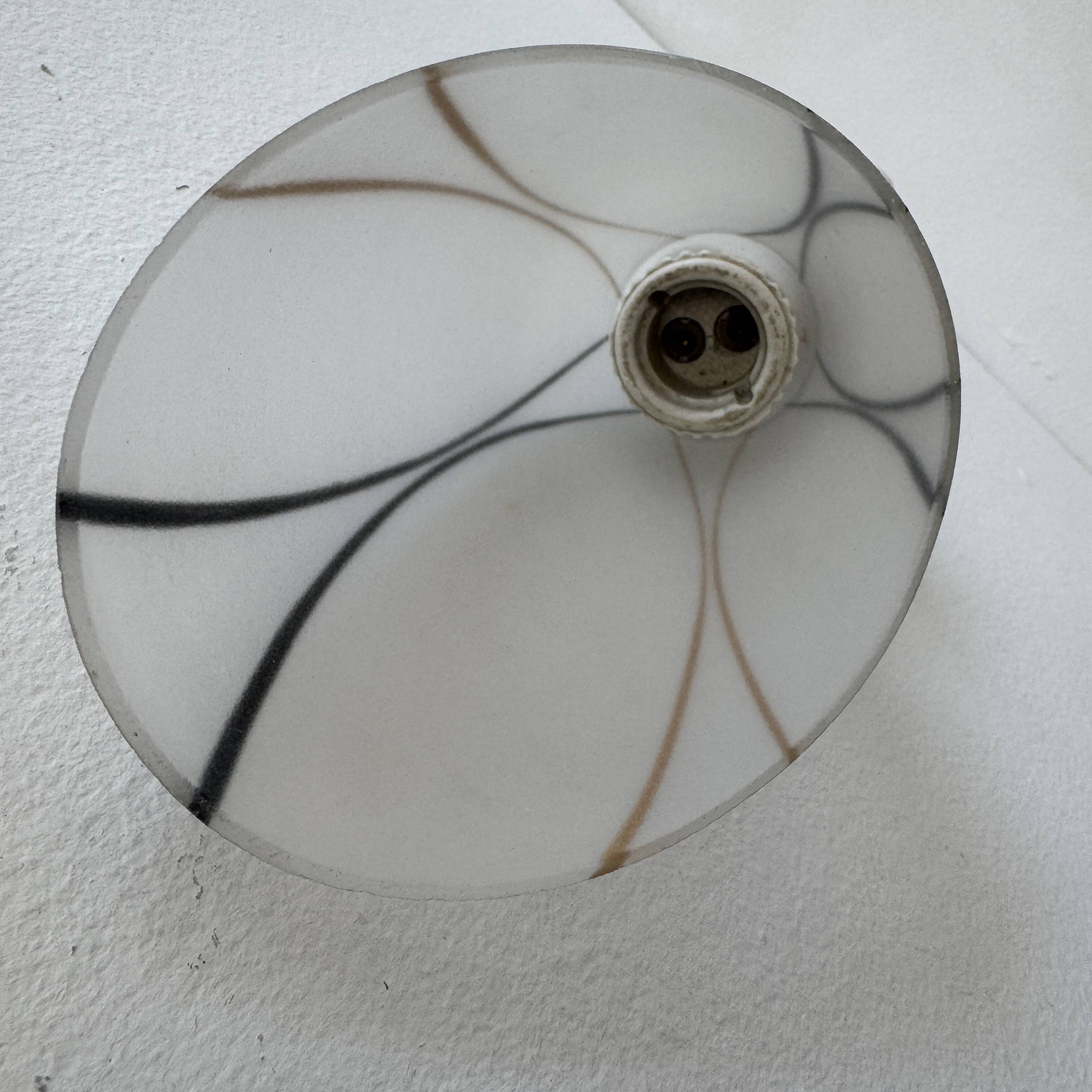 Lot of 3 old 1950 vintage slanted wall lights