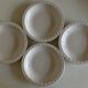 Set of 4 Festons soup plates by Pierre Motton Gien 1970