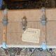 Old flat trunk totally covered with jute and wooden sleepers