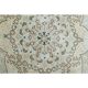 1970s Vintage Persian Handmade Wool Cotton Beige Area Rug 304x405
