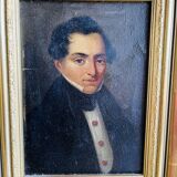 Oil painting on panel Henri Möckly 1805-1881