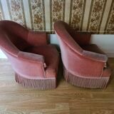 Pair of toad armchairs