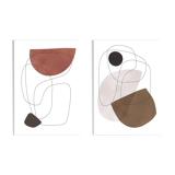 2 abstract art prints