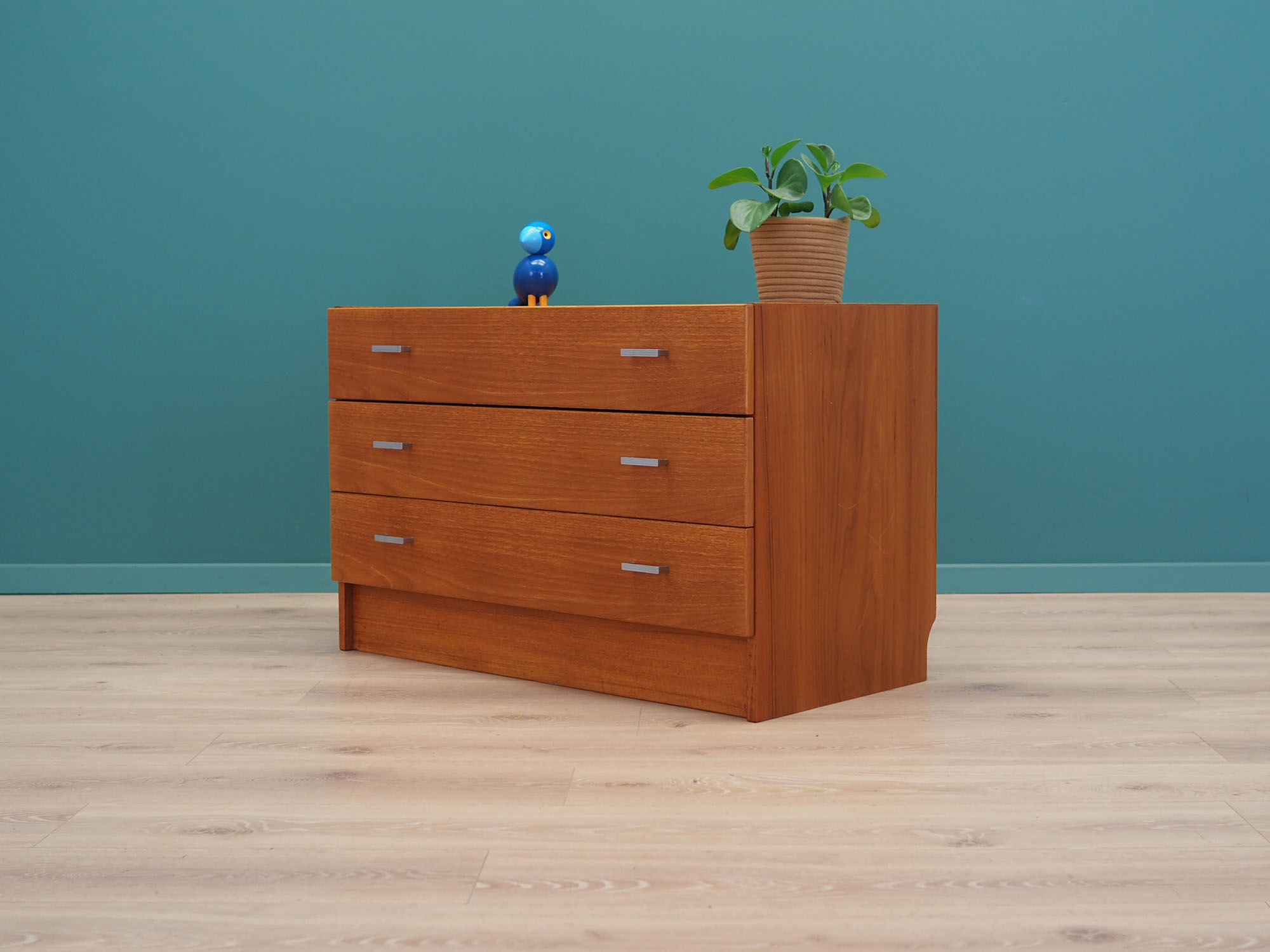 Teak chest of drawers, 1990s, Danish design, production: Denmark