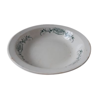 Plat creux Terre de Fer Givors modèle Ginette fin XIXème