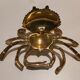 Cendrier crabe en laiton