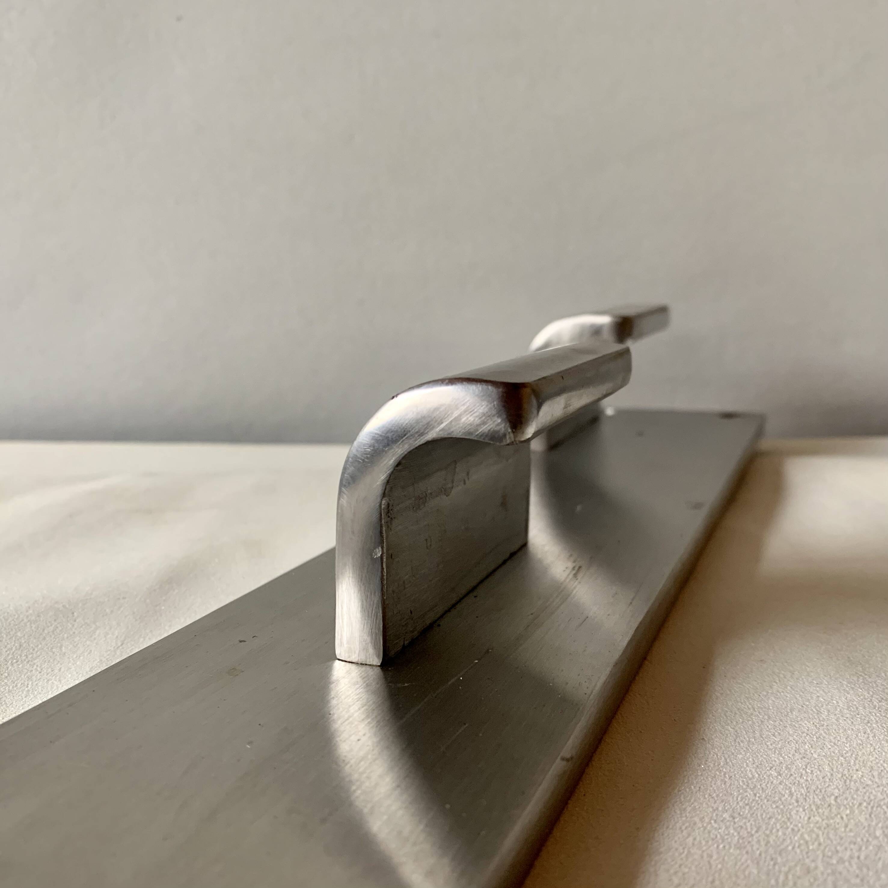 Vintage triple coat steel wall coat rack