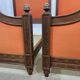 Pair of walnut beds from the early 20th century