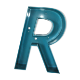 Lettre d'enseigne en plexiglas " bleu " ( r )