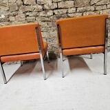Pair of vintage low chairs 1970"