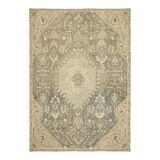 Handmade Vintage Decorative Large Area Beige Rug  236x333cm