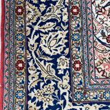 Ancient Persian carpet Ghoom wool and silk 142x222 cm