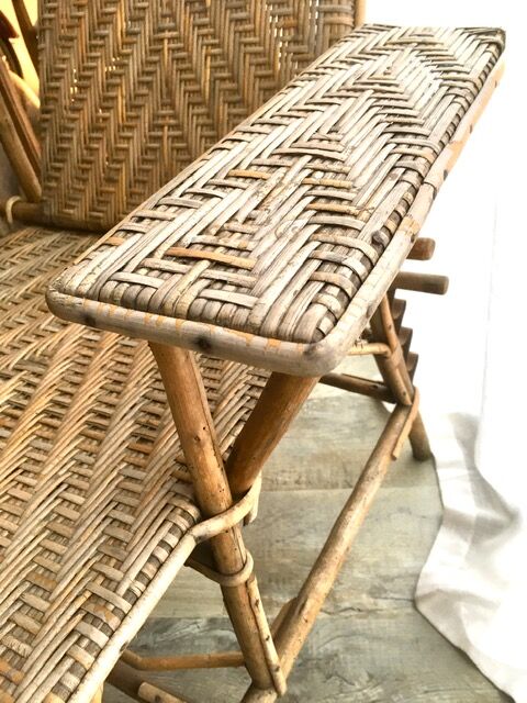 Rattan lounge chair