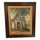 Landscape tableau of the countryside, canvas mounted on panel, signed.