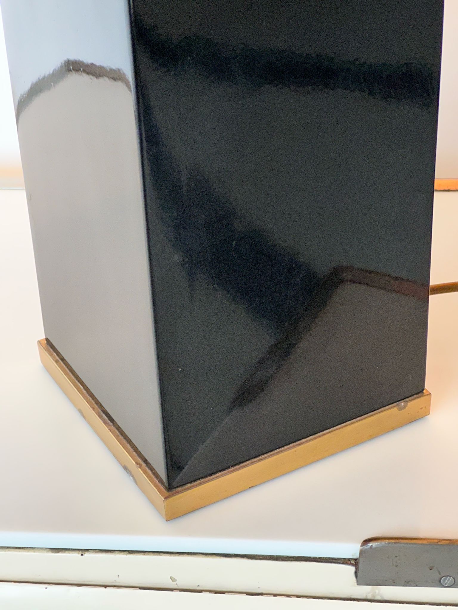Large designer lamp to table of the 70s