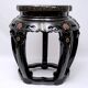 Pair of stools or side tables painted and lacquered wood - period: twentieth century