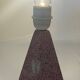 Brussels porcelain lamp with a pink terrazzo effect