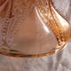 Coupe à fruit centre de table en verre moulé rosaline