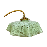 Clichy mint glass blind hanging lamp