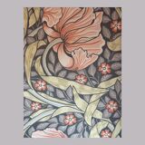 Art Deco glass-fronted Parisian buffet in raw wood