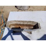 1 enamelled cast iron art deco planter