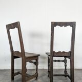 Pair of Lorraine chairs in oak