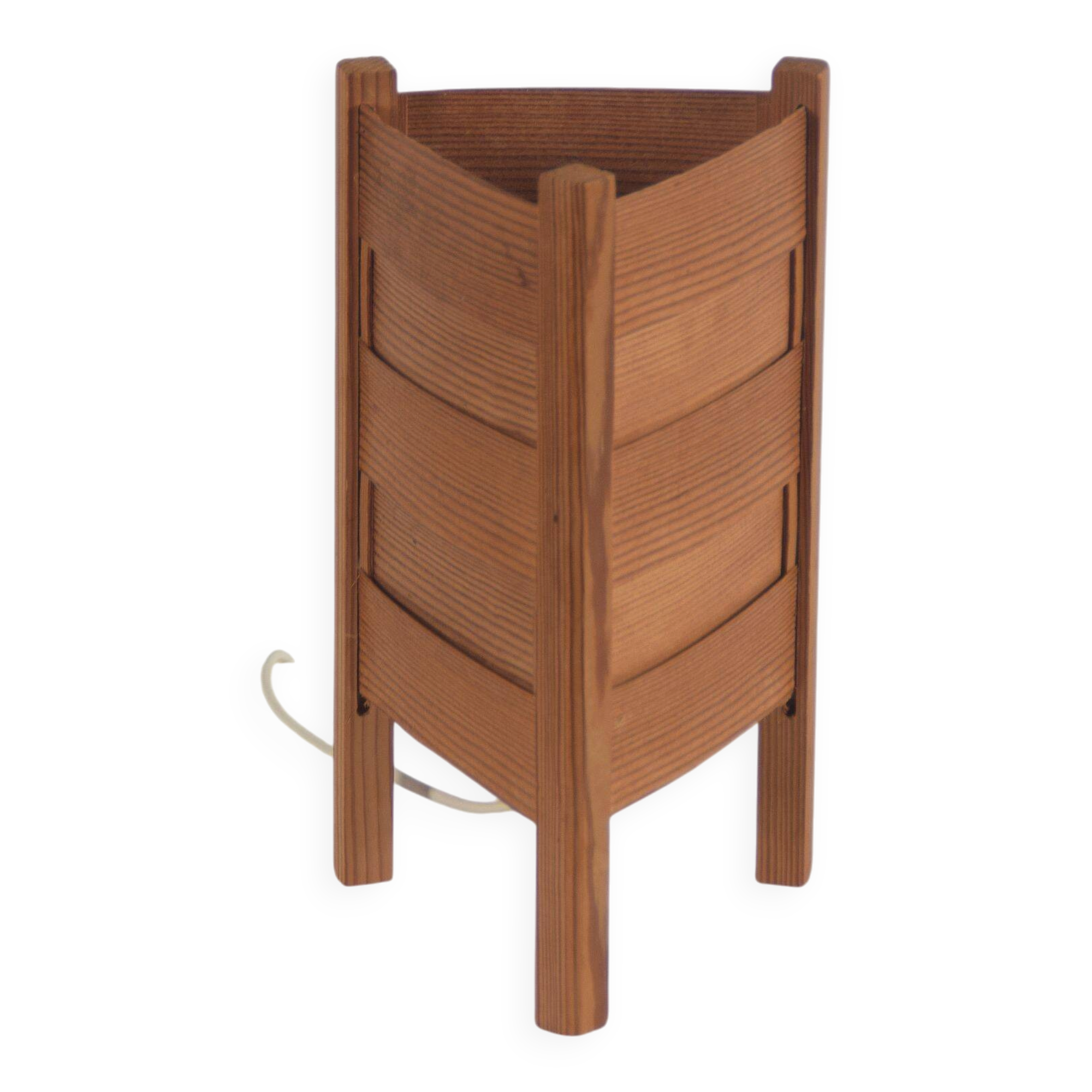 Swedish pine table lamp produced by Luleå Stjärnslöjd, 1960s