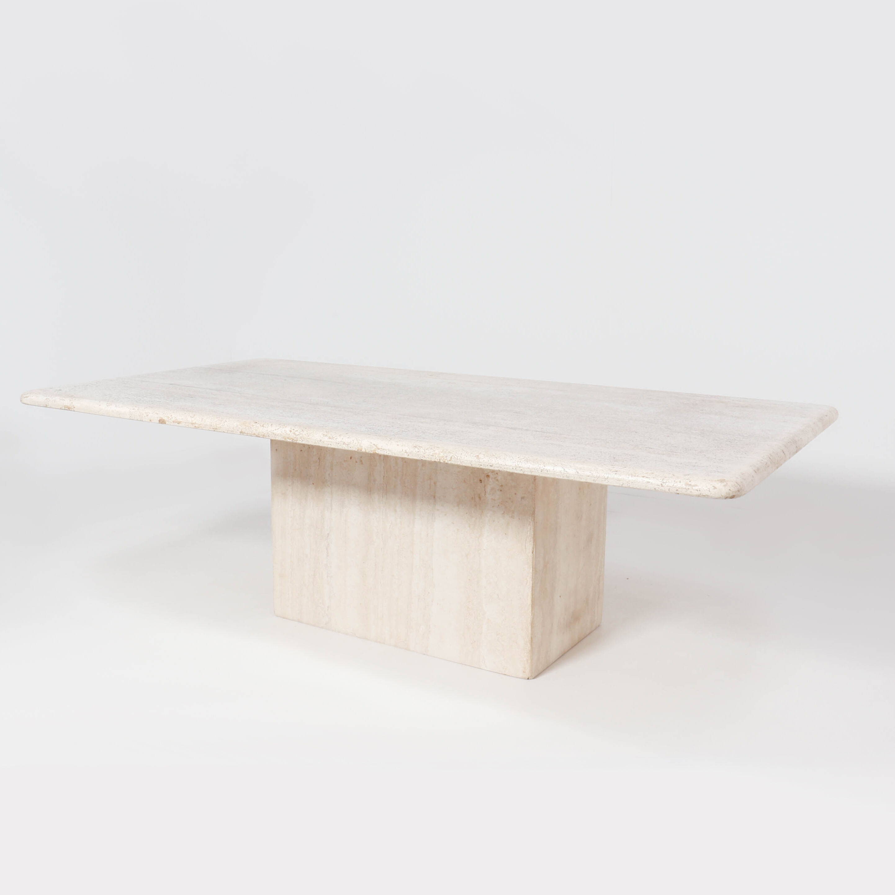 Mid century vintage travertine coffee table