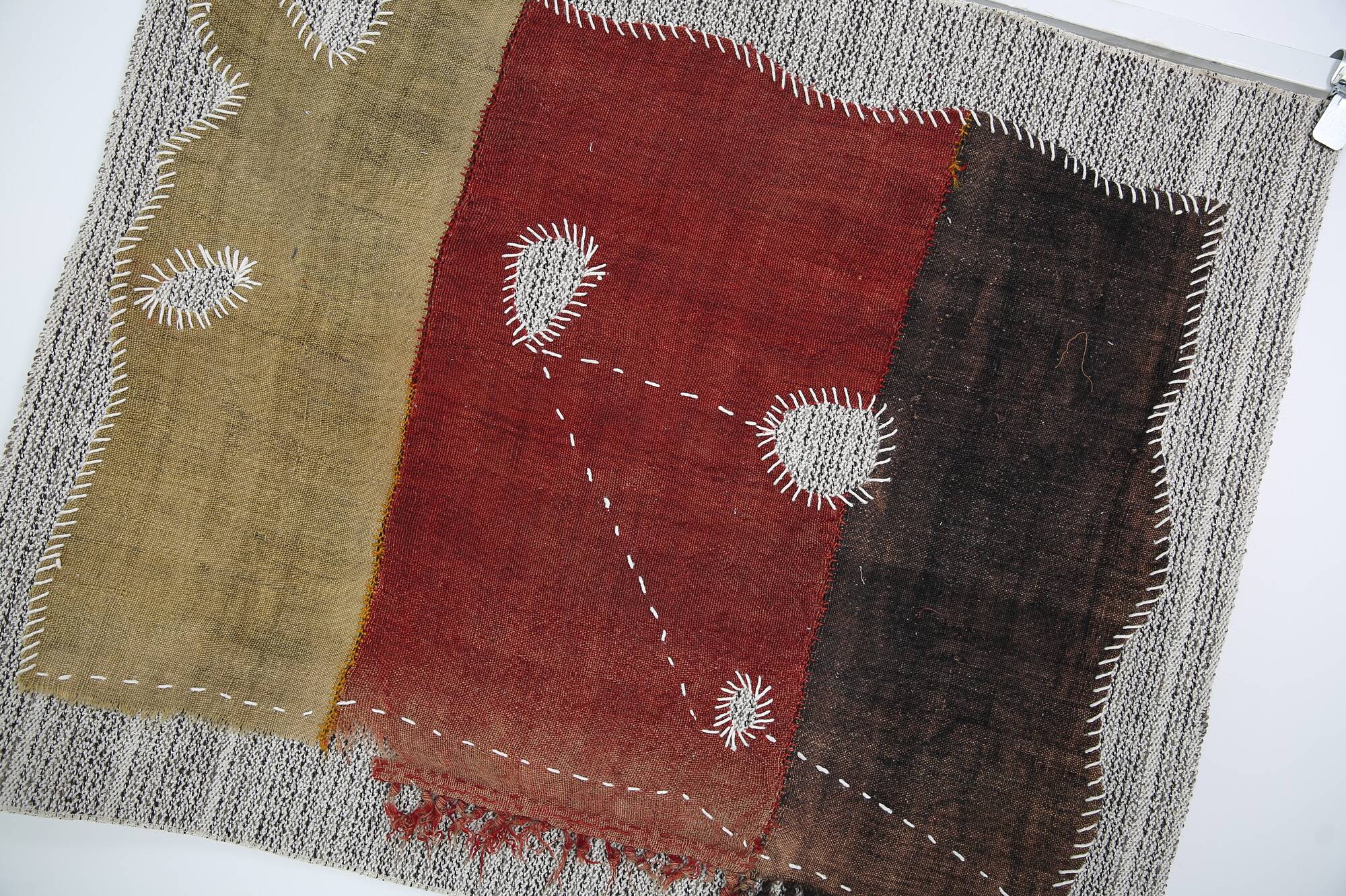 Tapisserie Murale Textile Vintage, Tenture Design, Art Textile, 88x106 Cm