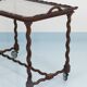 Antique Neo-Baroque Italian Barley Twist Bar Cart Serving Trolley, 1920s