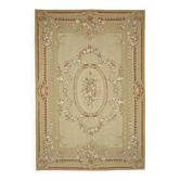 Handmade European Vintage Aubusson Kilim 298 cm x 439 cm