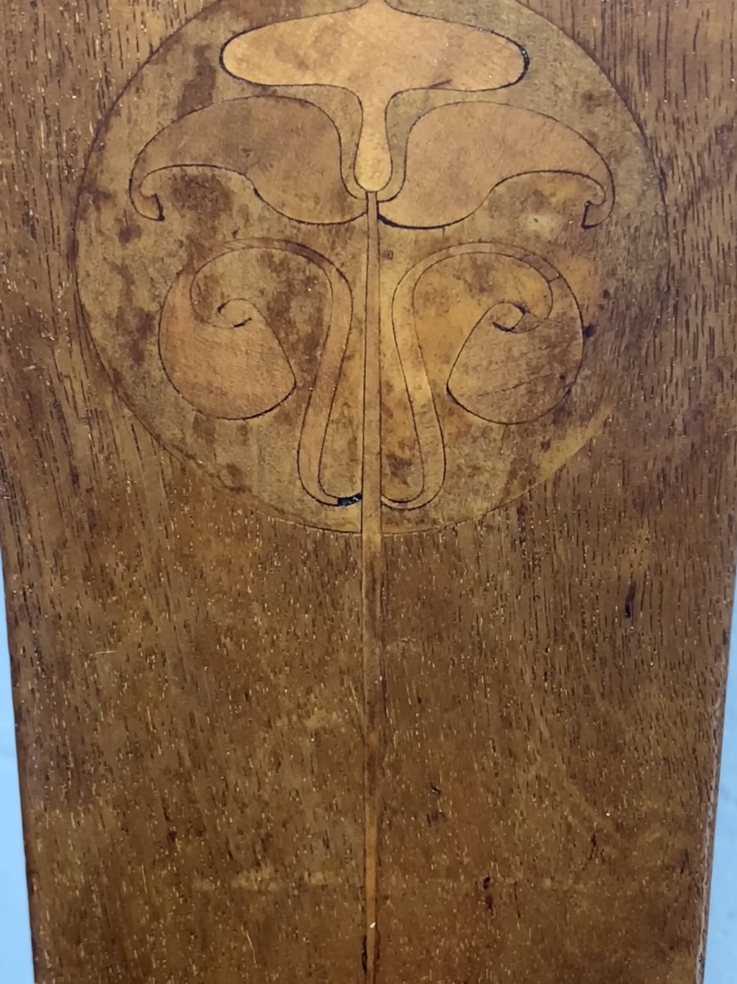 Chaise Arts and Crafts de William Birch par EG Punnett pour Liberty & Co. vers 1900