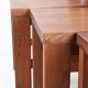 Set of 4 pinewood chairs by Sven Larsson / 1970s / Brutalism / Postmodern design