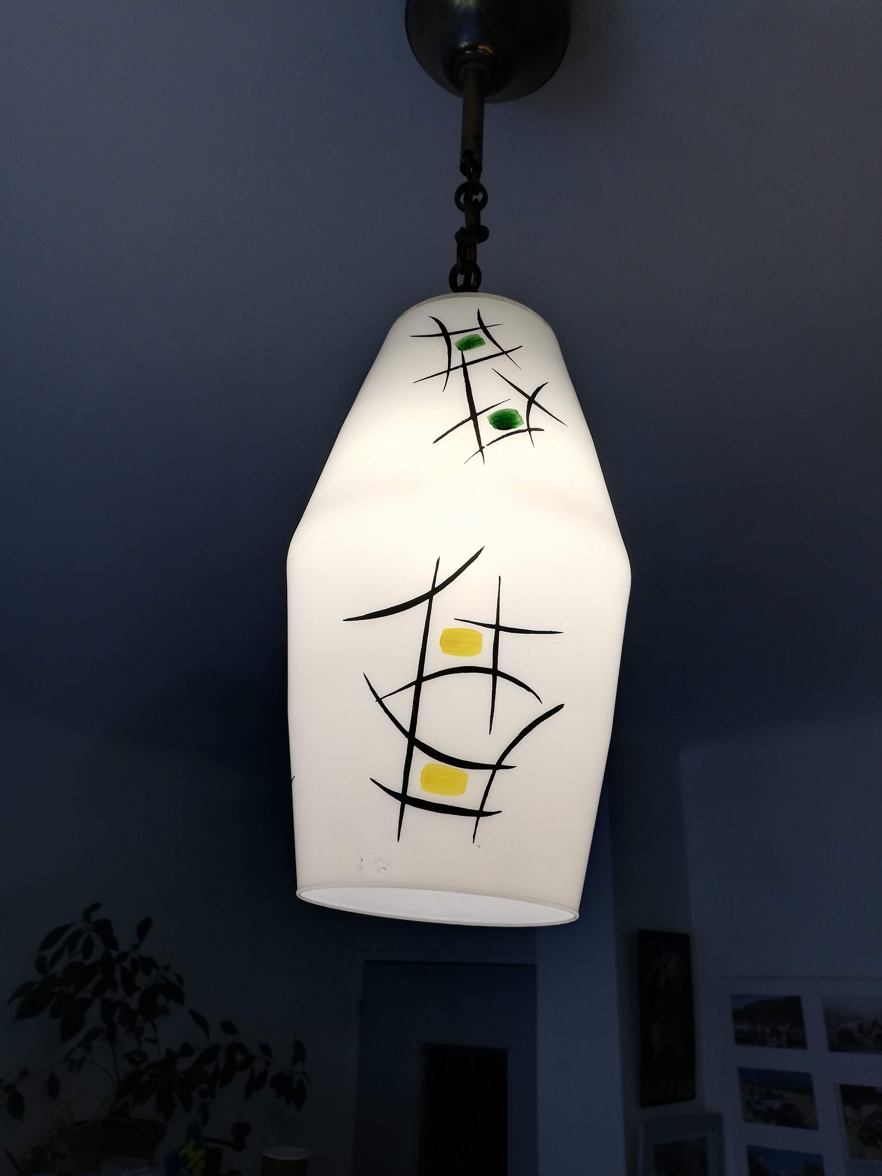 hanging lamp colorful Zen patterns 60