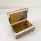 Vintage 60s rectangular onyx alabaster jewelry box