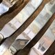 Silver-plated metal fish cutlery set consisting of 6 forks and 6 knives