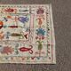 Multicoloured white kilim suzani rug – 180 x 120 cm