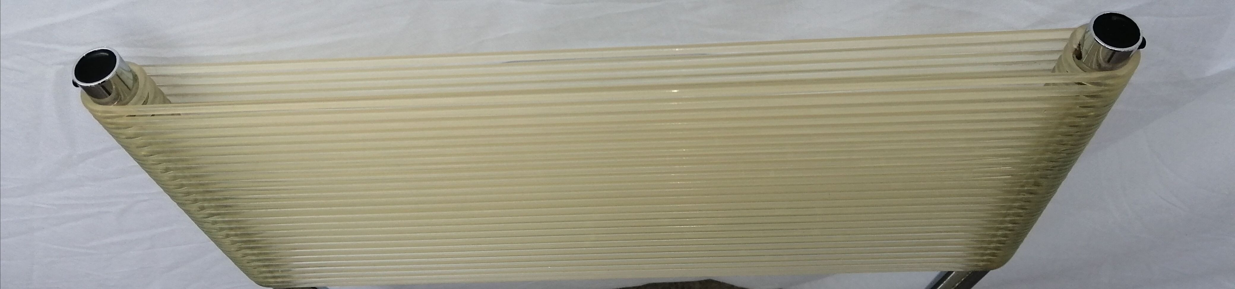 Set of 6 chrome spaghetti chairs model 101 of Belotti for Alias of the 70s-80s