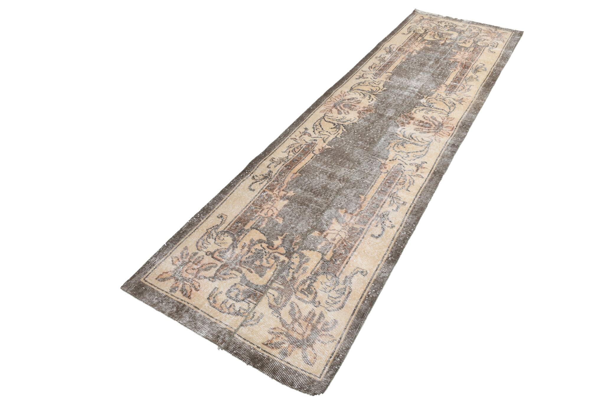 3x10 Oriental Turkish Runner Rug, 84x306Cm