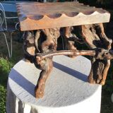 Brutalist mountain chalet stool