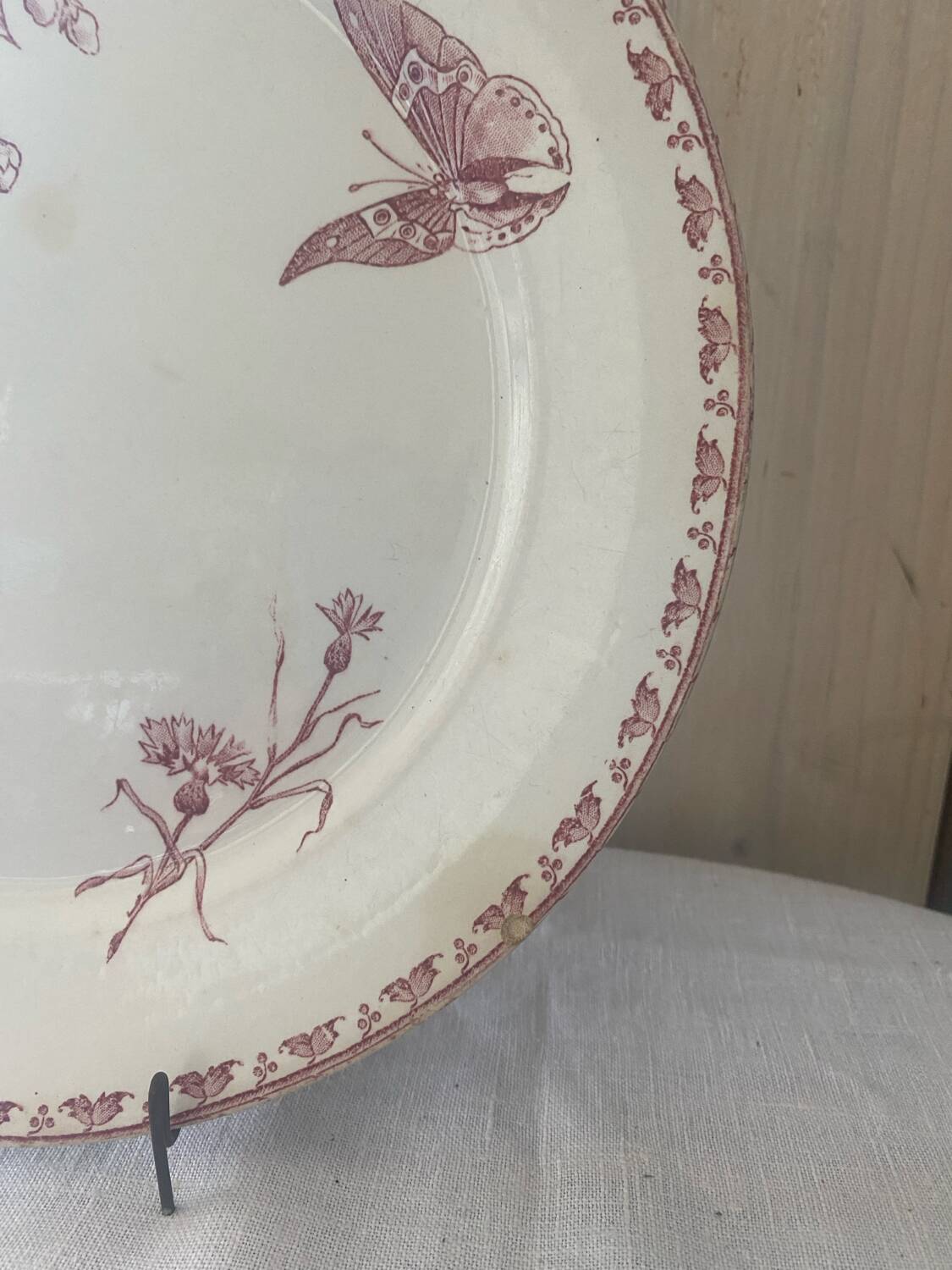 Carmen model flat plate stamped Sarreguemines