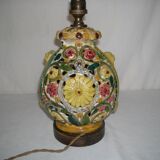 Openwork porcelain lamp base - Italy from the 1920s