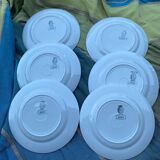 6 assiettes à dessert Sarreguemines et Digoin modèle Saverne